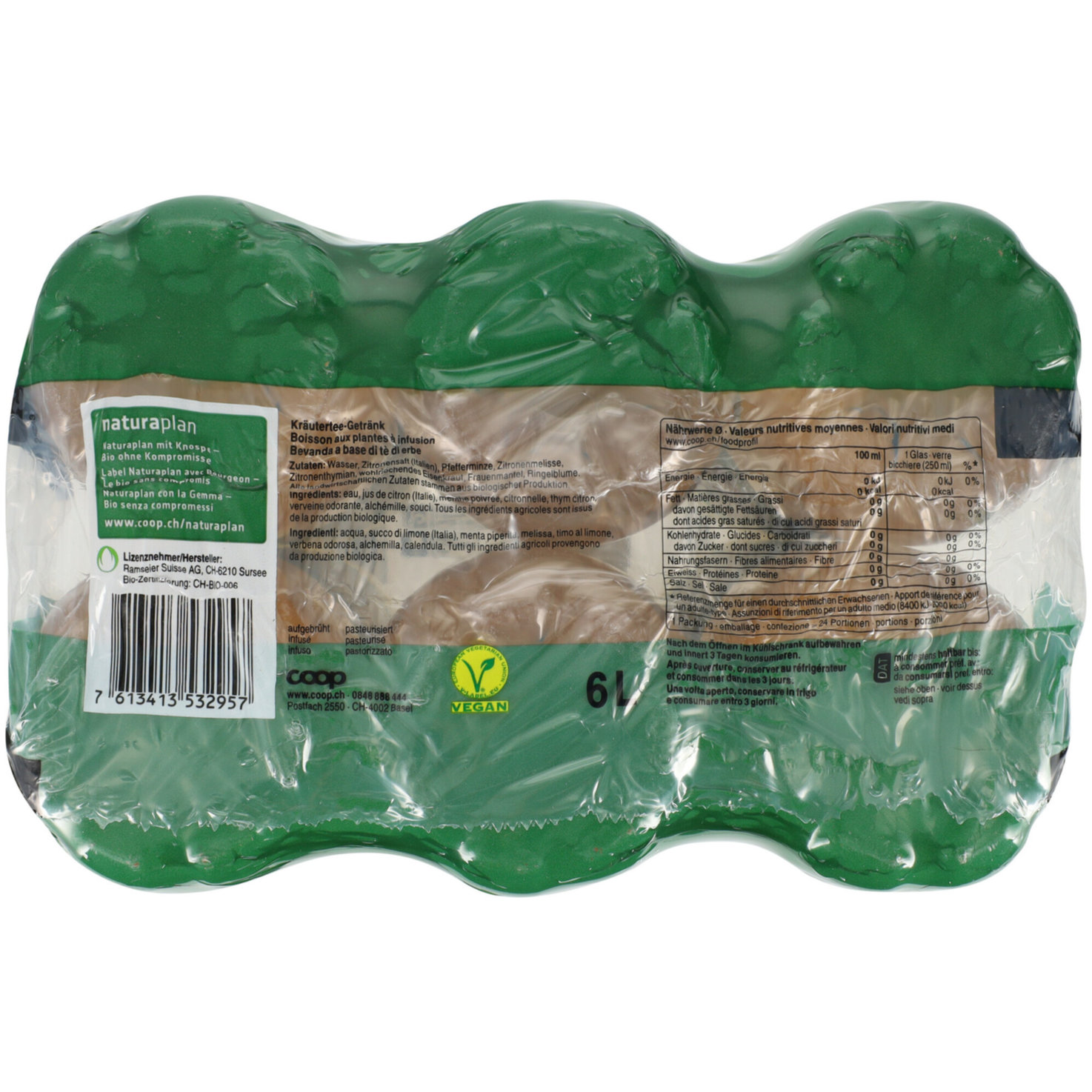 Naturaplan Organic ungesüsst Alpine Herbs Ice Tea 6x1l