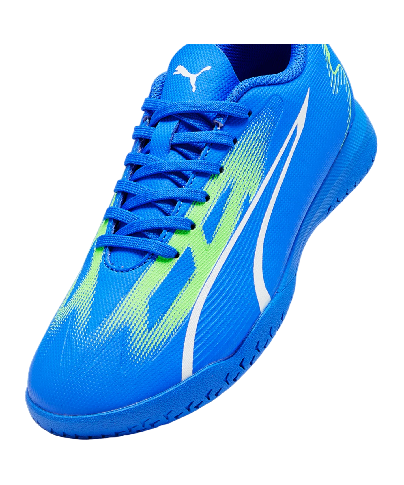PUMA ULTRA Play IT Halle Jr Gear Up Kids Blau Weiss F03
