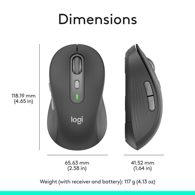Logitech M750 L Signature Plus trådløs mus