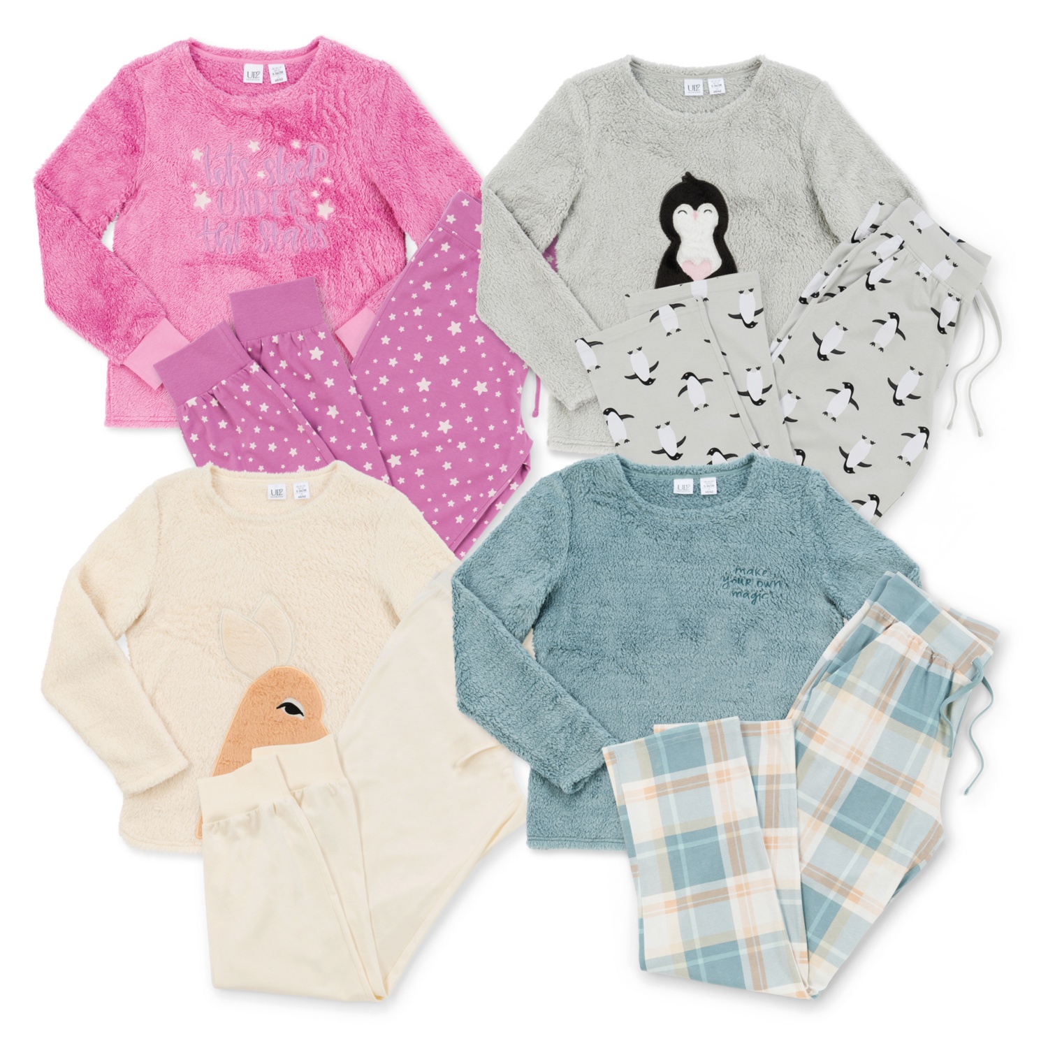UP 2 FASHION WOMEN Damen-Fleece-Pyjama