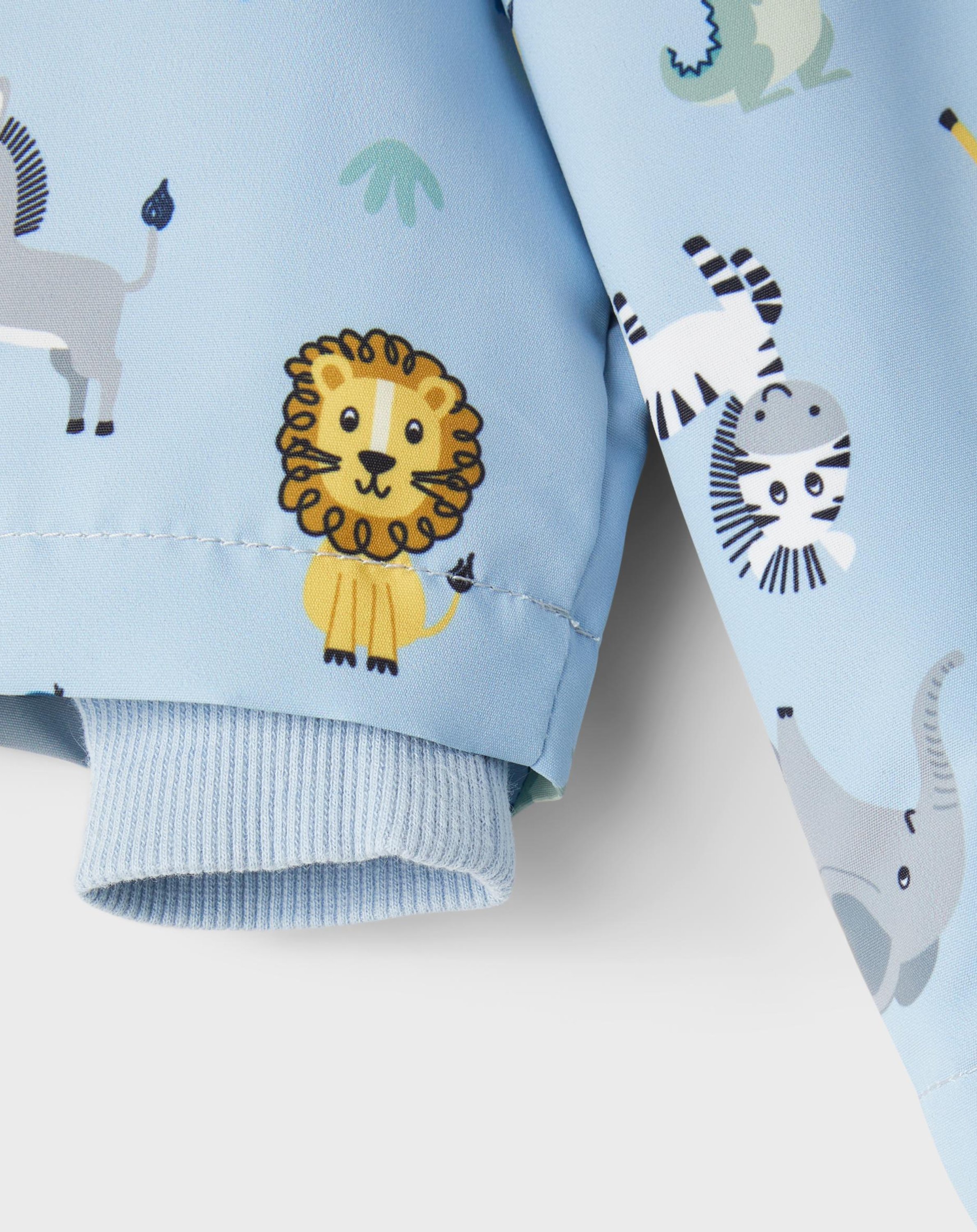 Jacke NBMMAX SAFARI ANIMALS in blue fog