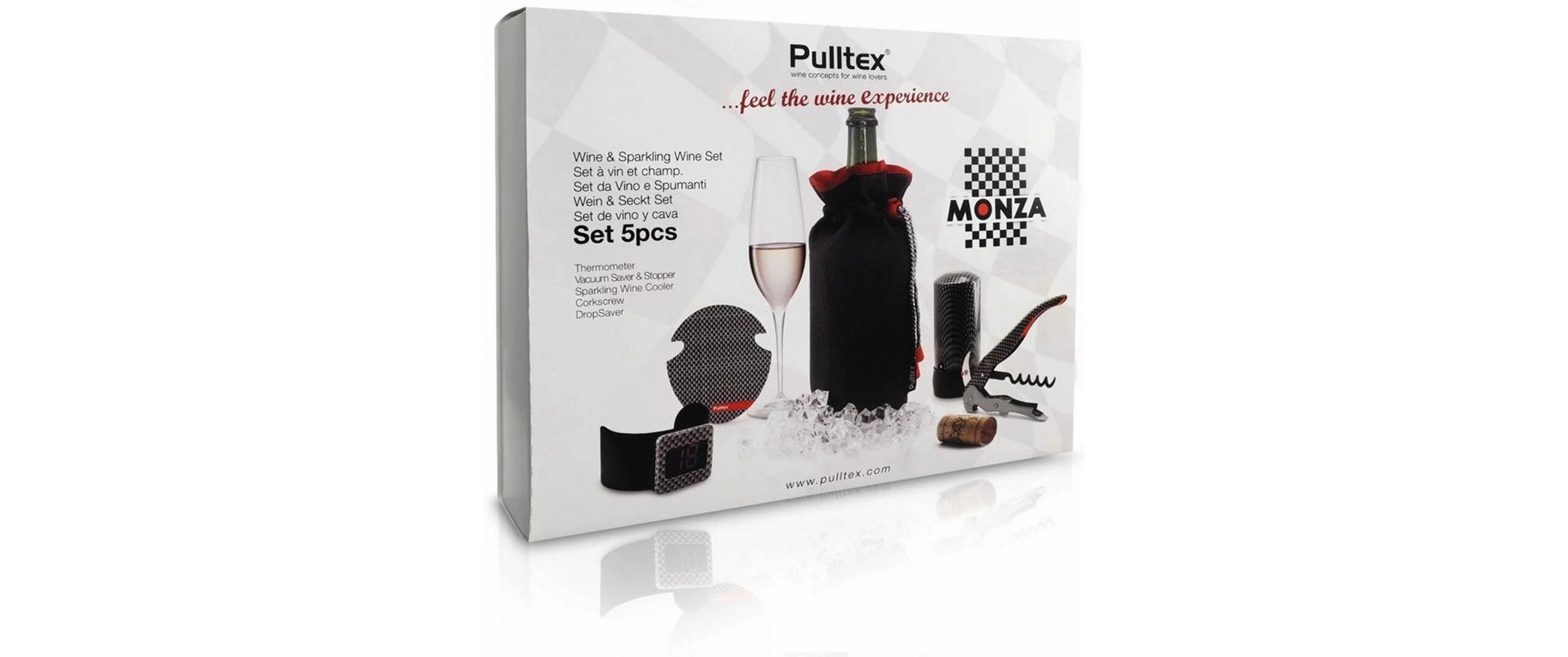 Komplettes Weinset Monza Rot/Schwarz<br>Weinliebhaber-Set