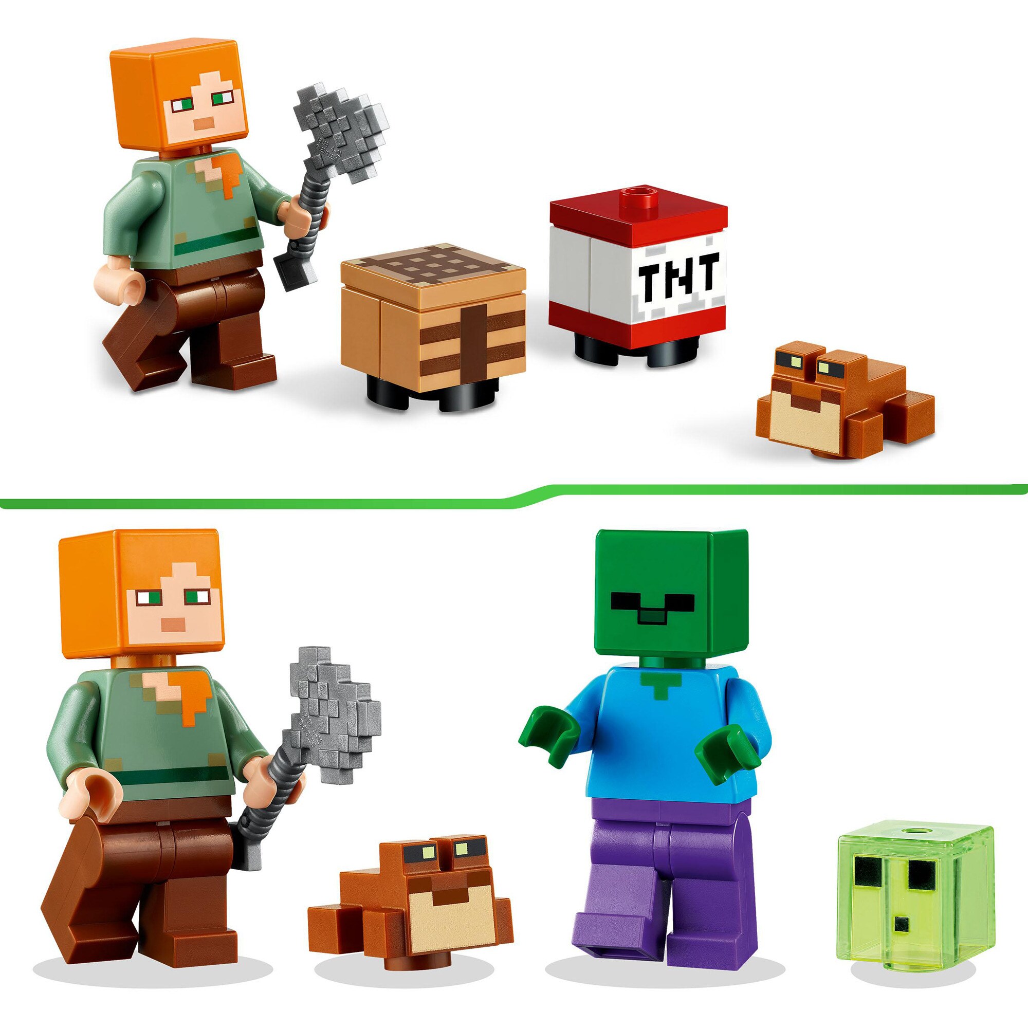 LEGO Konstruktionsspielzeug Minecraft Das Sumpfabenteuer