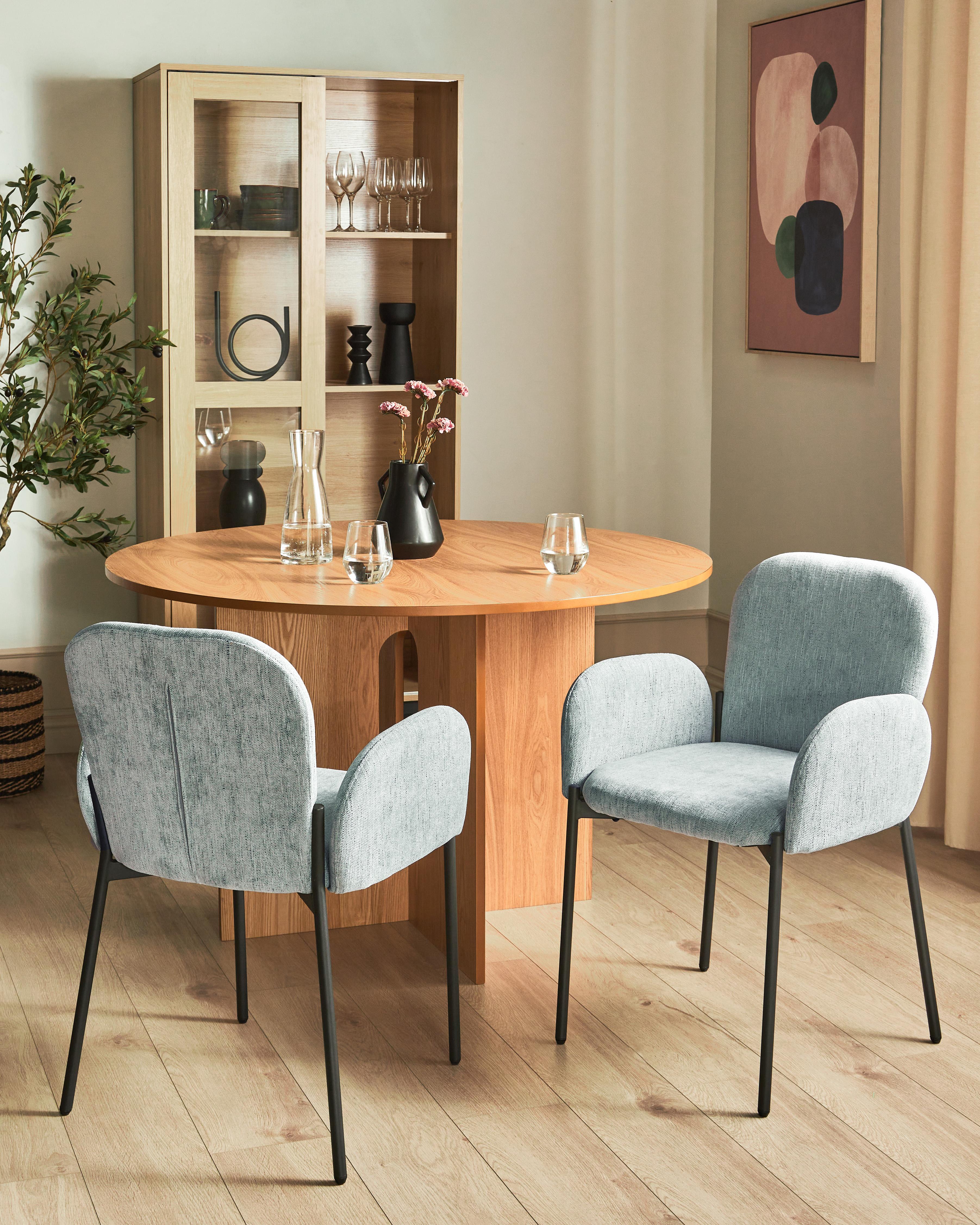 Set van 2 eetkamerstoelen ALBEE Mintgroen