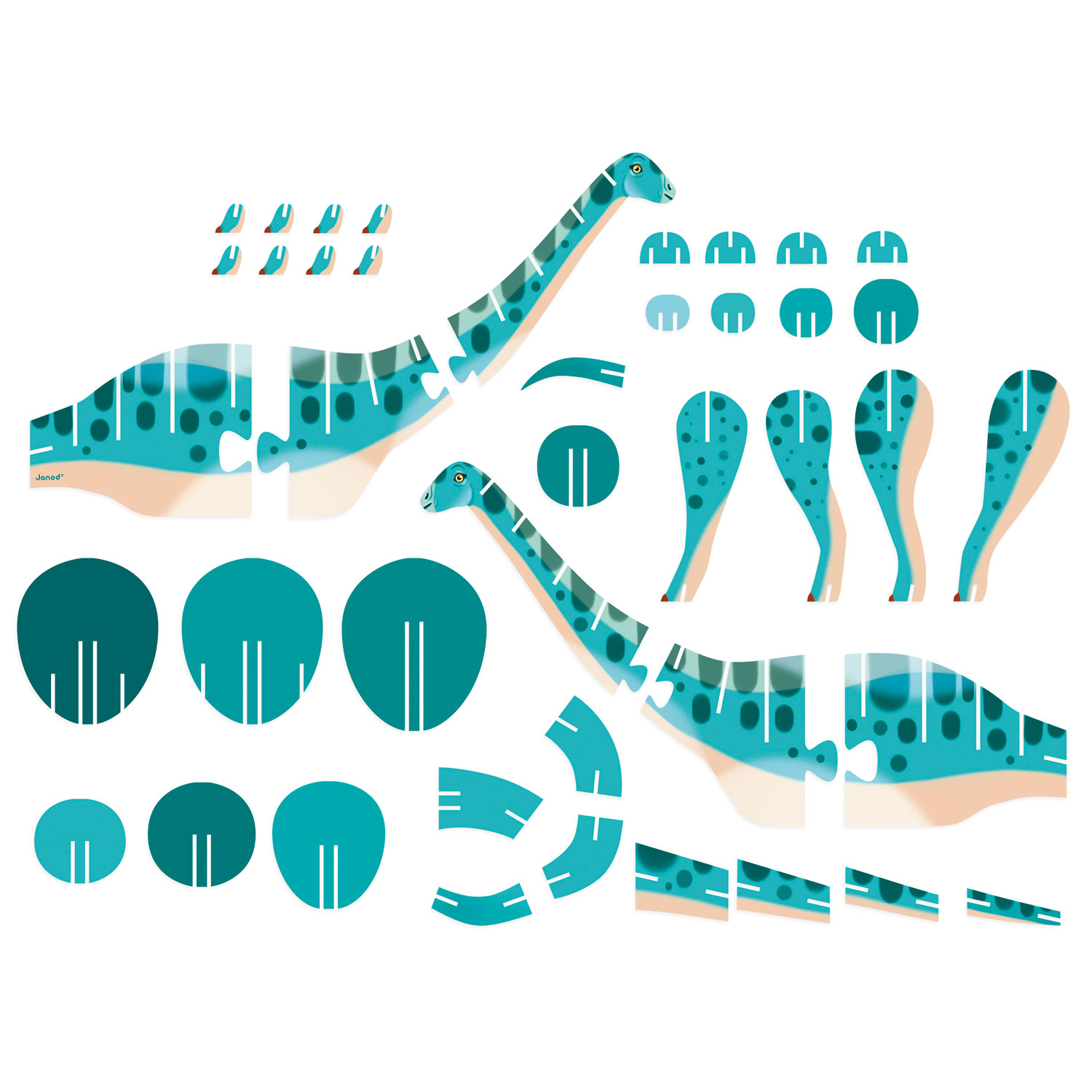 Janod Dino - 3D-puzzel Diplodocus