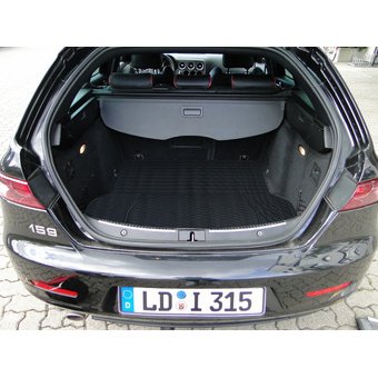 Tapis de coffre pour voiture, noir, découpable