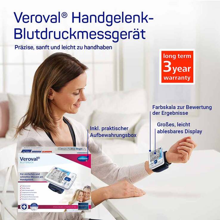 Veroval® Handgelenk-Blutdruckmessgerät, 1 St