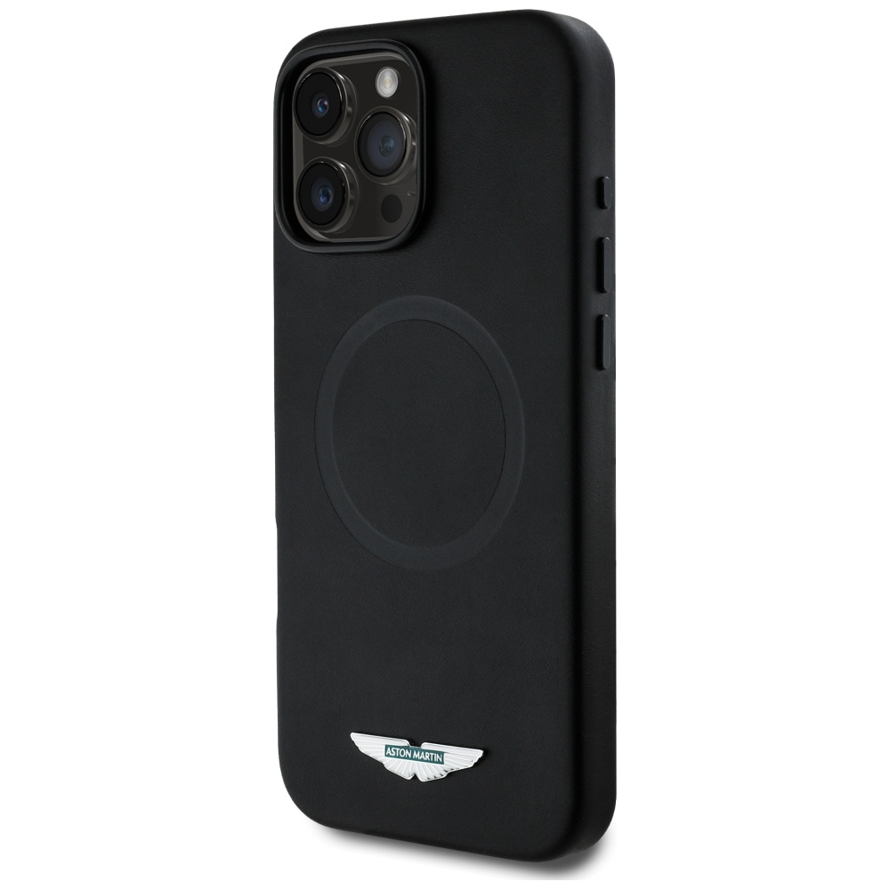 iPhone 16 Pro Max MagSafe Silikon Case Hülle HC FW Logo (ASHMP16XPLOK) - Schwarz