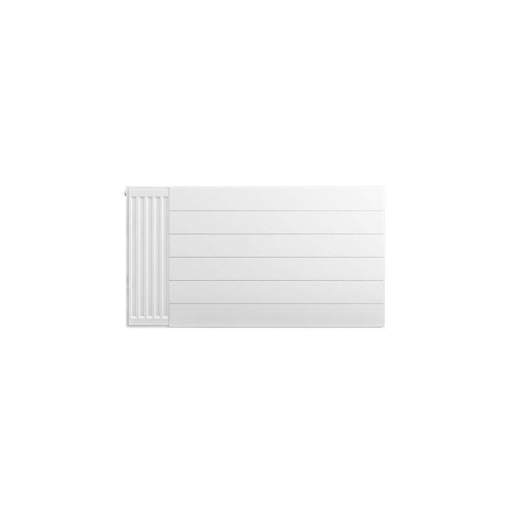 Eastbrook plaat voor paneelradiator met streep 110x60cm wit glans