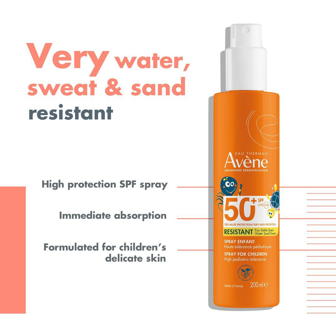 AVENE  Protetor Solar Spray Corpo Criança e Família SPF50+ - 200ml