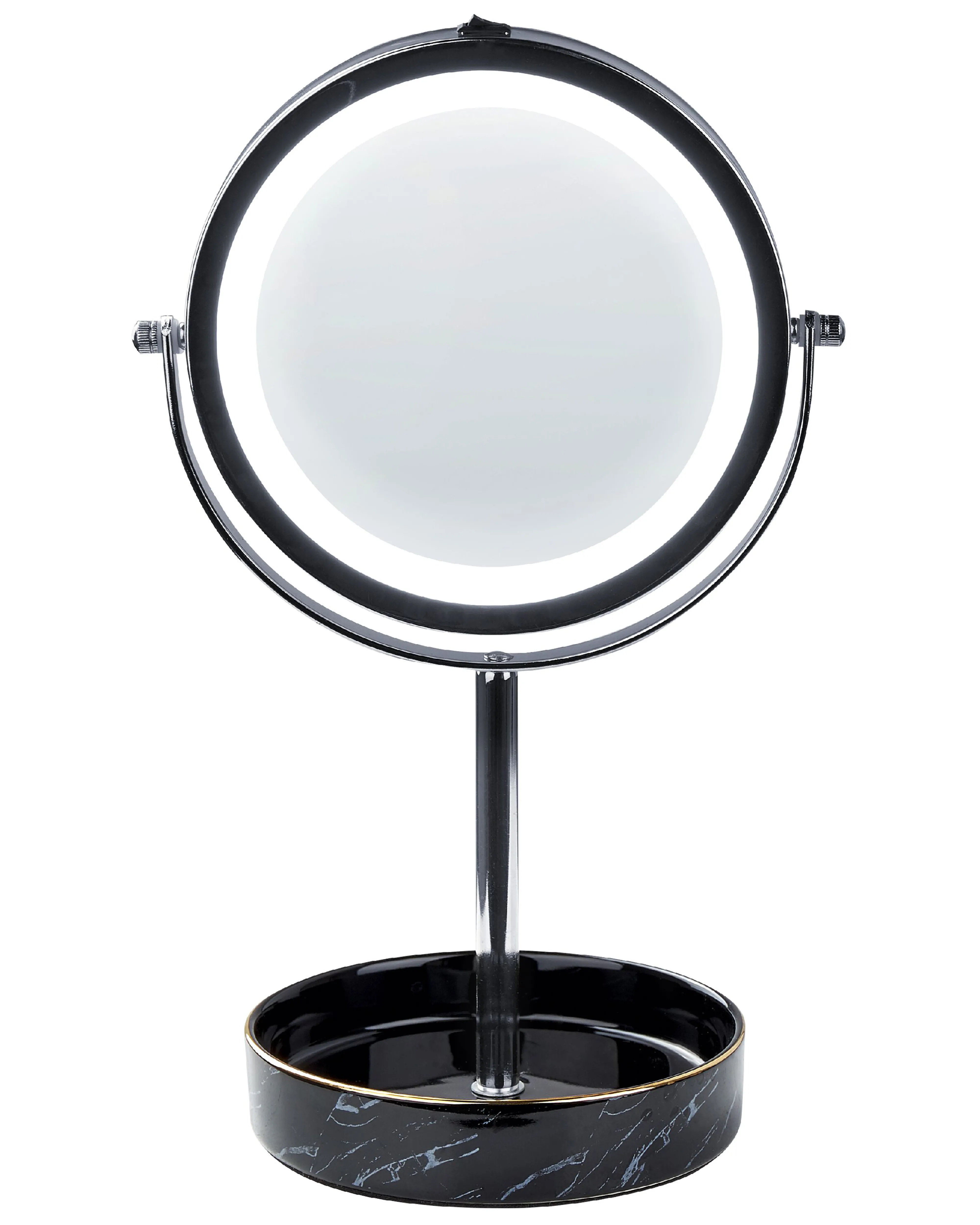Make-up spiegel LED SAVOIE Zwart/zilver