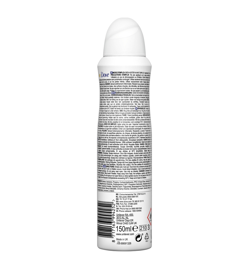 Dove Deodorant spray invisible dry (150 ml)