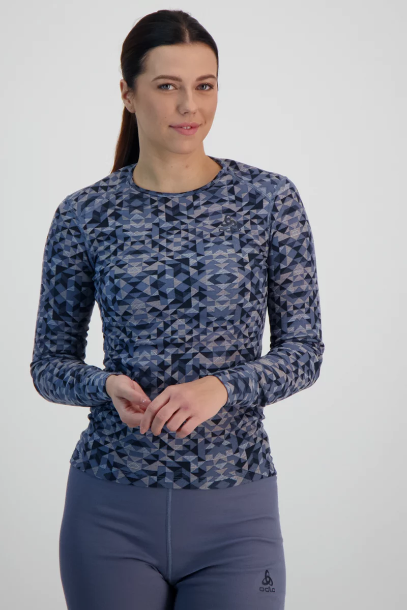 Odlo Active Warm ECO Print Damen Thermo Longsleeve