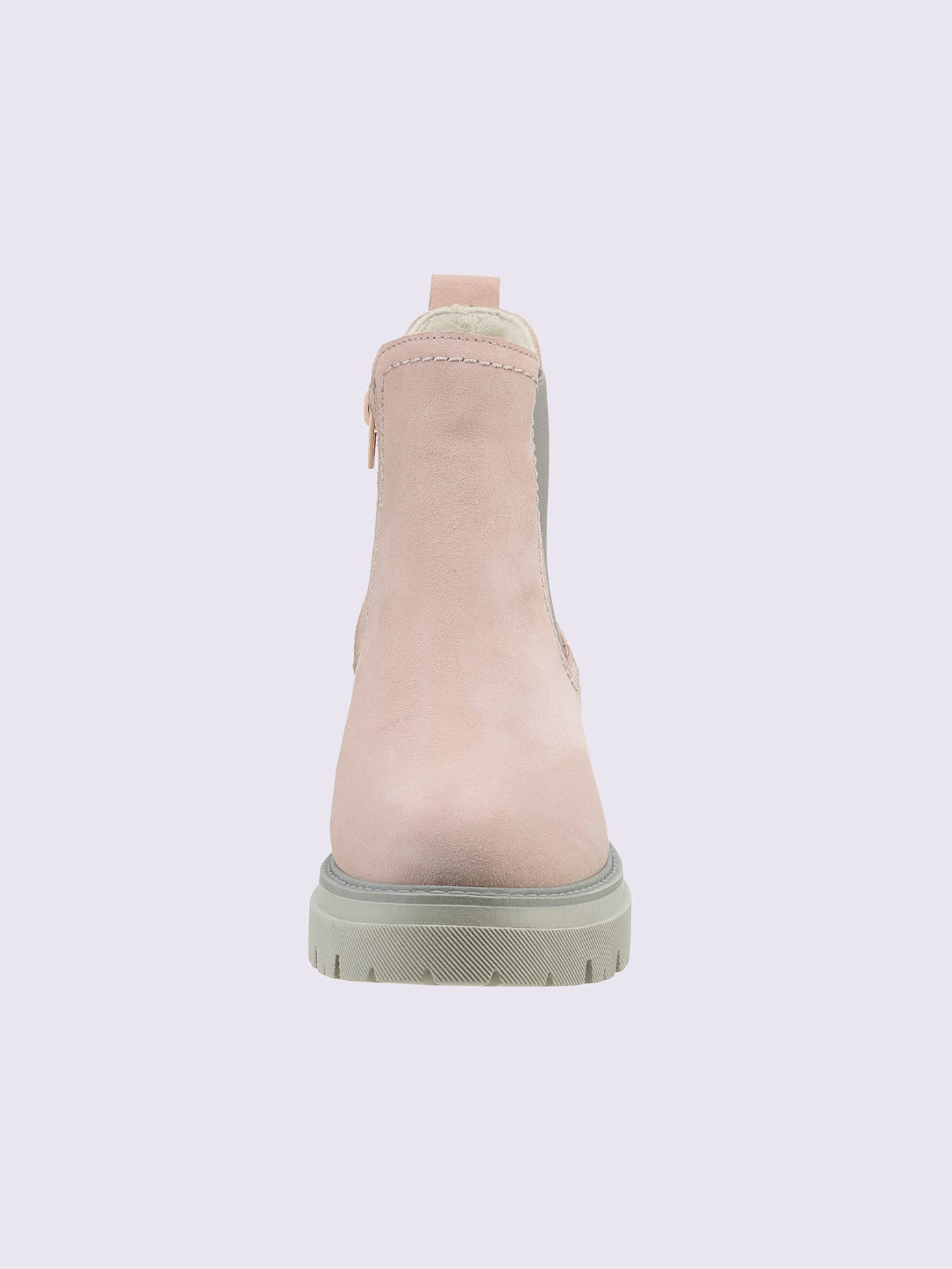 Bottines cuir velours de vache.