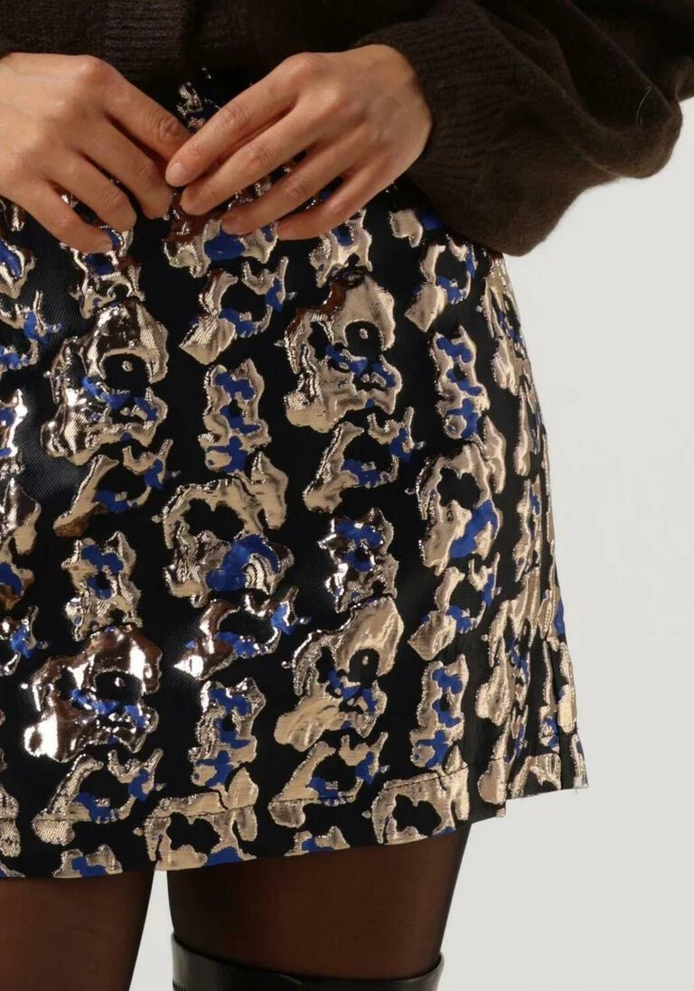 Y.A.S. gouden y.a.s. minirok yasjacablock hw mini skirt