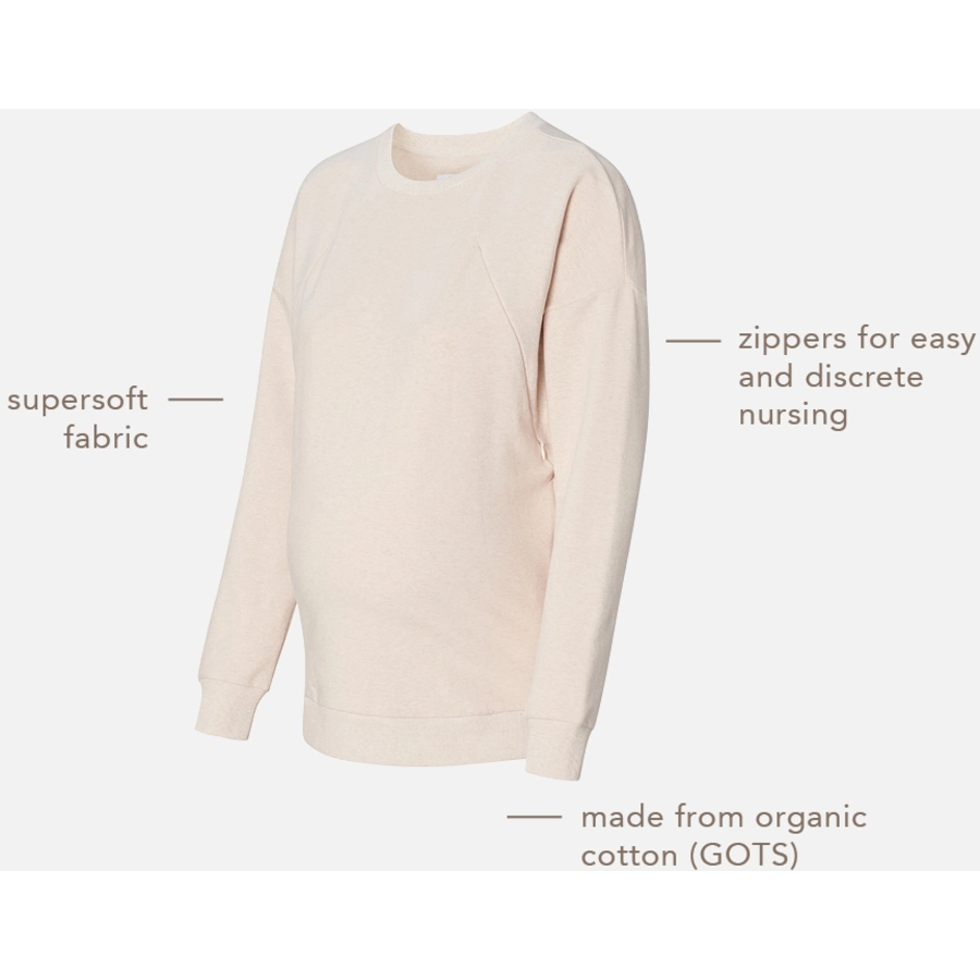 Noppies Still-Pullover Lesy Oatmeal