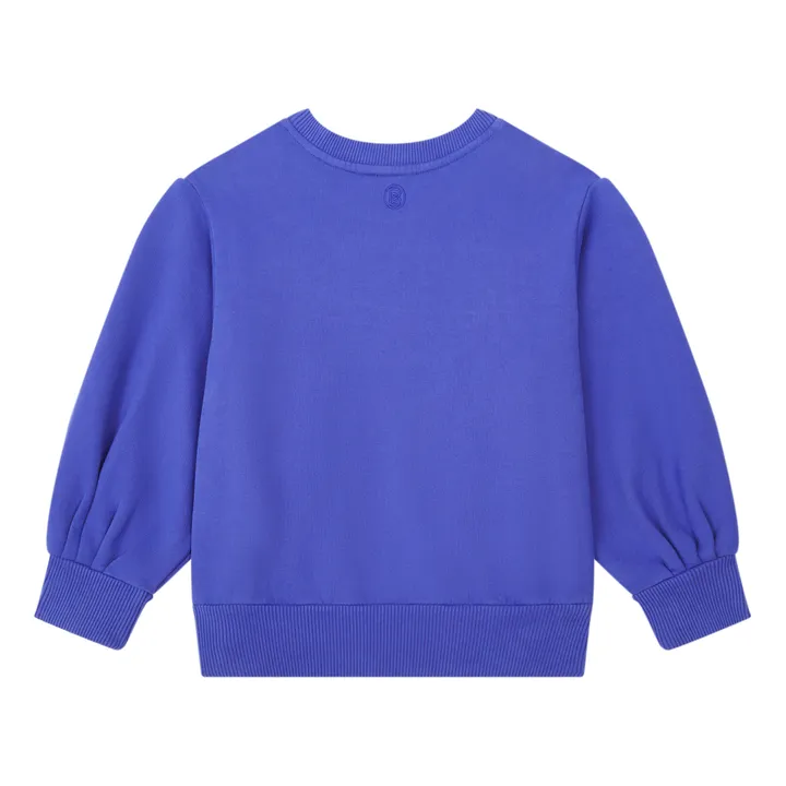 SMALLABLE BASICS Sweat Fille Boxy Molleton Bio | Bleu indigo