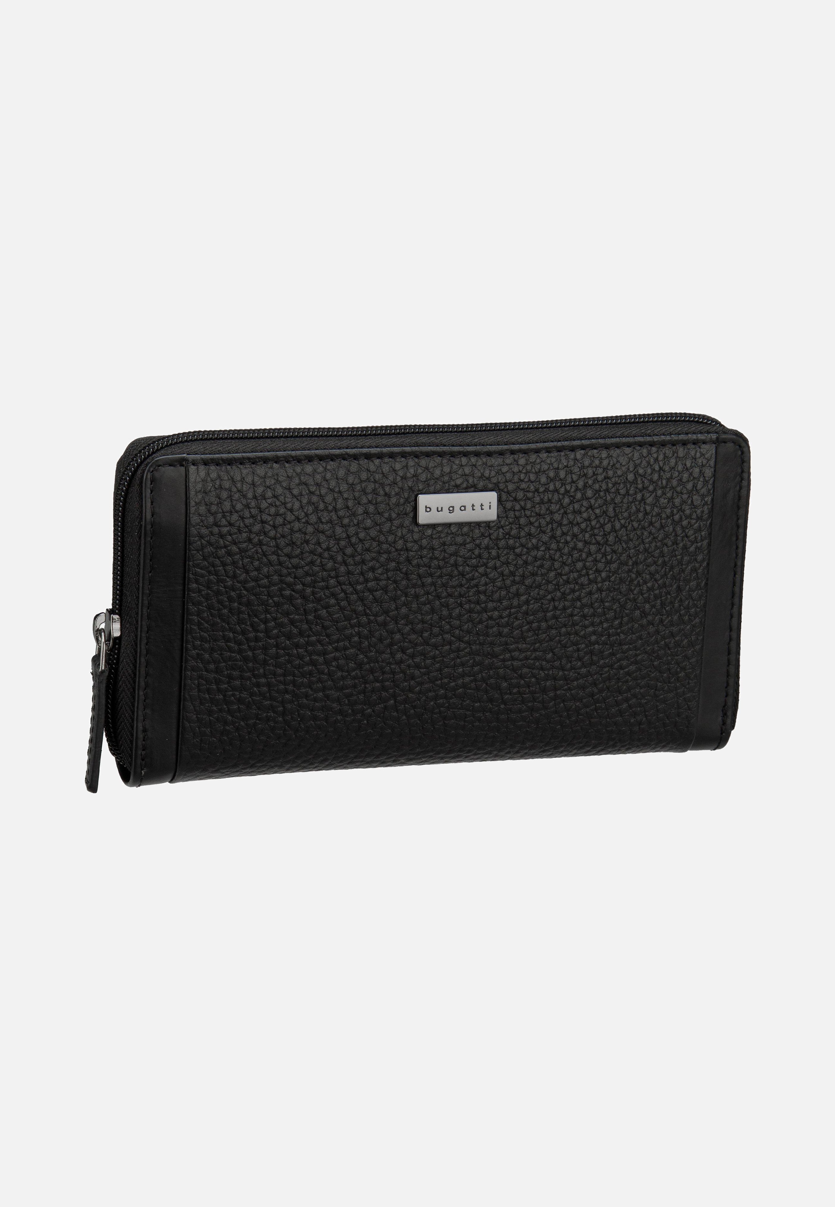 Sina Ladies Long Zip Schwarz - Portemonnaie