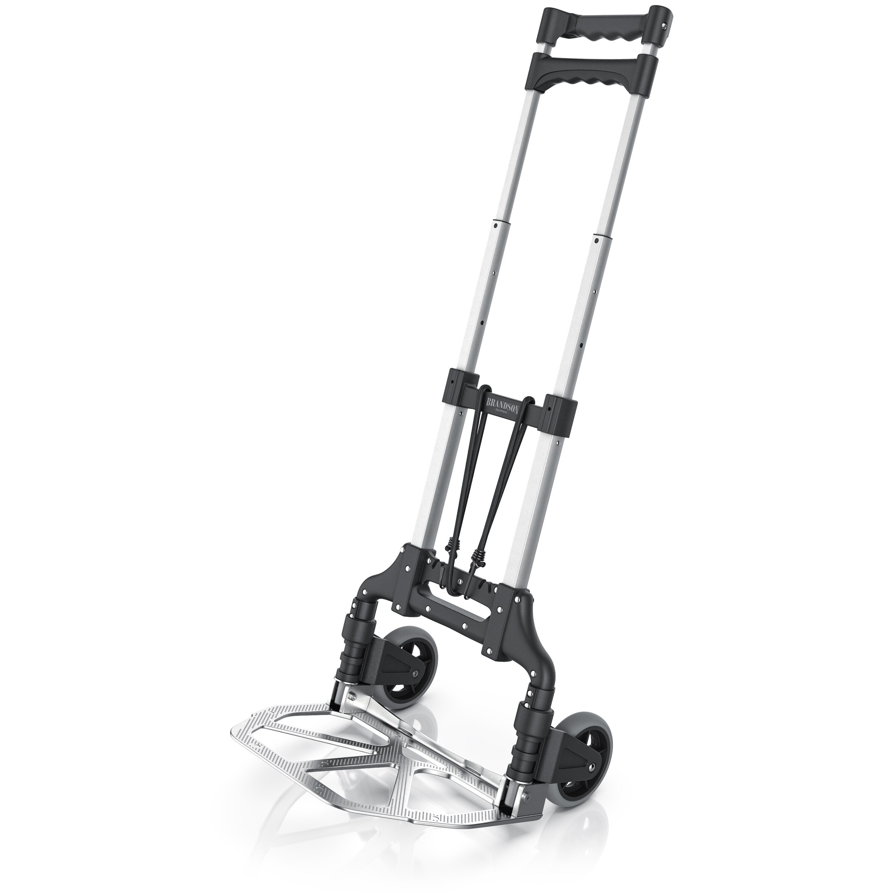 Brandson klappbare Sackkarre - Transportkarre mit 70 kg Last Vollgummireifen - mit Expanderseil