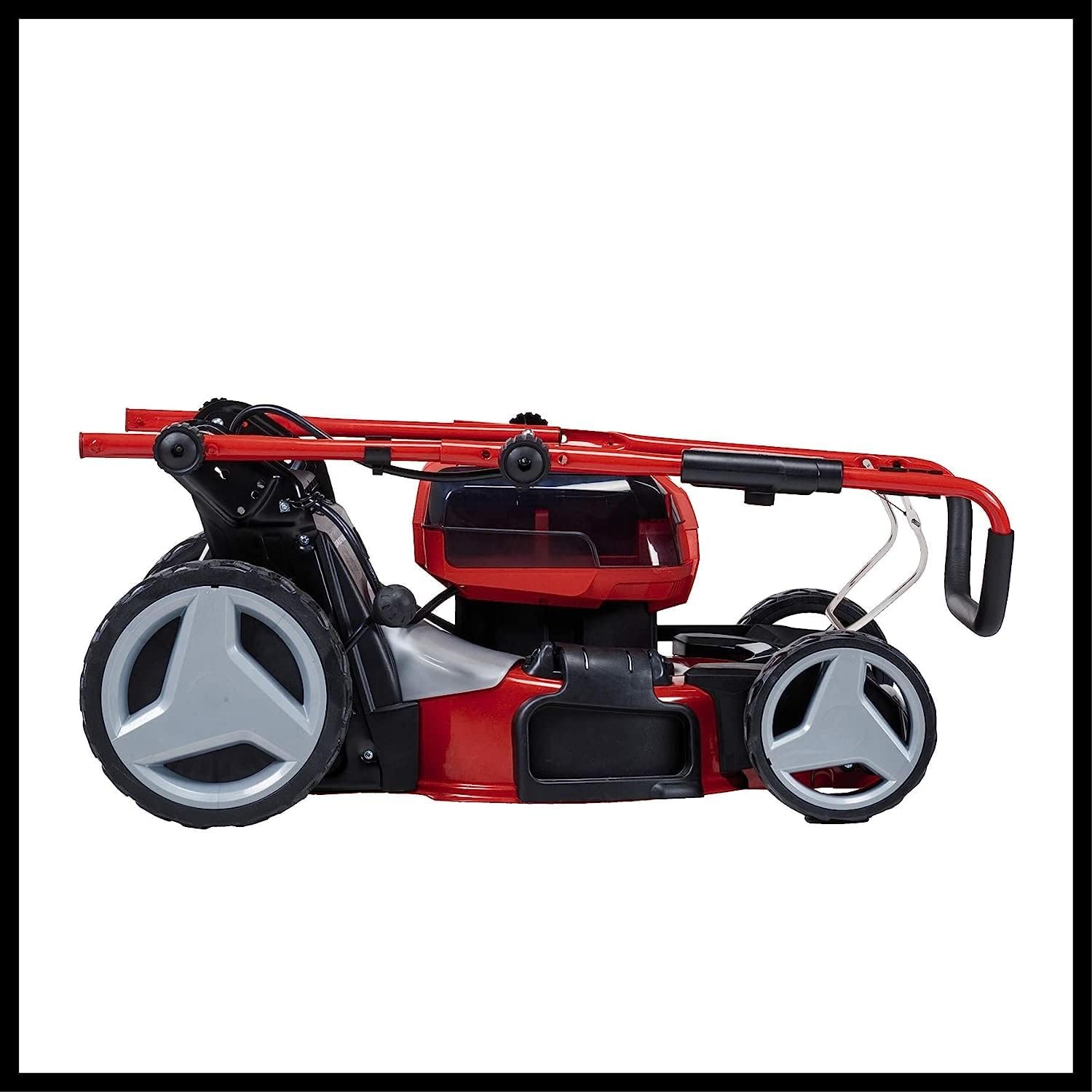 Einhell Akku-Rasenmäher GP-cm 36/47 S HW Li Kit Power X-Change (36 V, 47 cm Schnittbreite, bis 700 m², Brushless, Radantrieb, 75 L Fangkorb, inkl. 4X 4,0 Ah + 2X Twincharger)