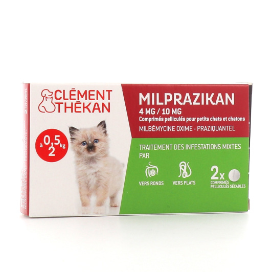 Vermifuge pour chats Milprazikan Clément Thékan