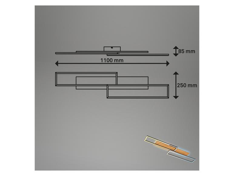 LED-plafondlamp met backlight