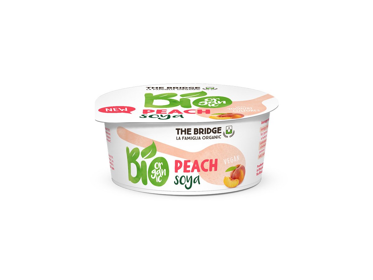 SOJAGURTE THE BRIDGE PÊSSEGO BIO 125G
