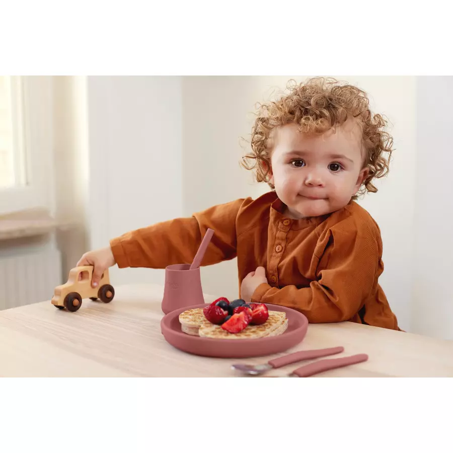 everyday® baby Trinkbecher Silikon 2er-Set, nature red