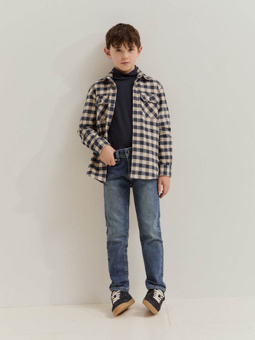Calças denim regular fit