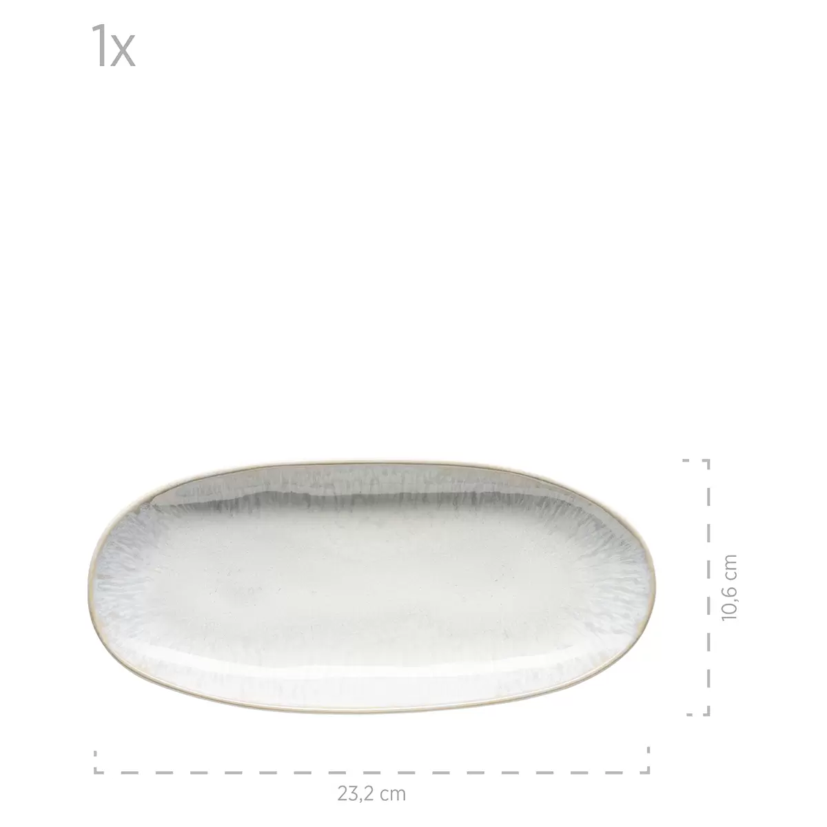 Servierplatten-Set 3tlg. FROZEN weiss