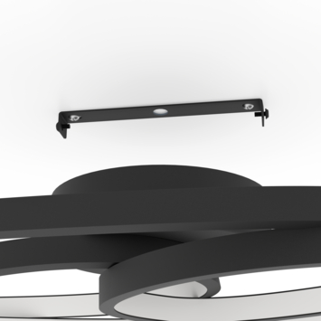 EGLO LED plafondlamp Gianella, zwart