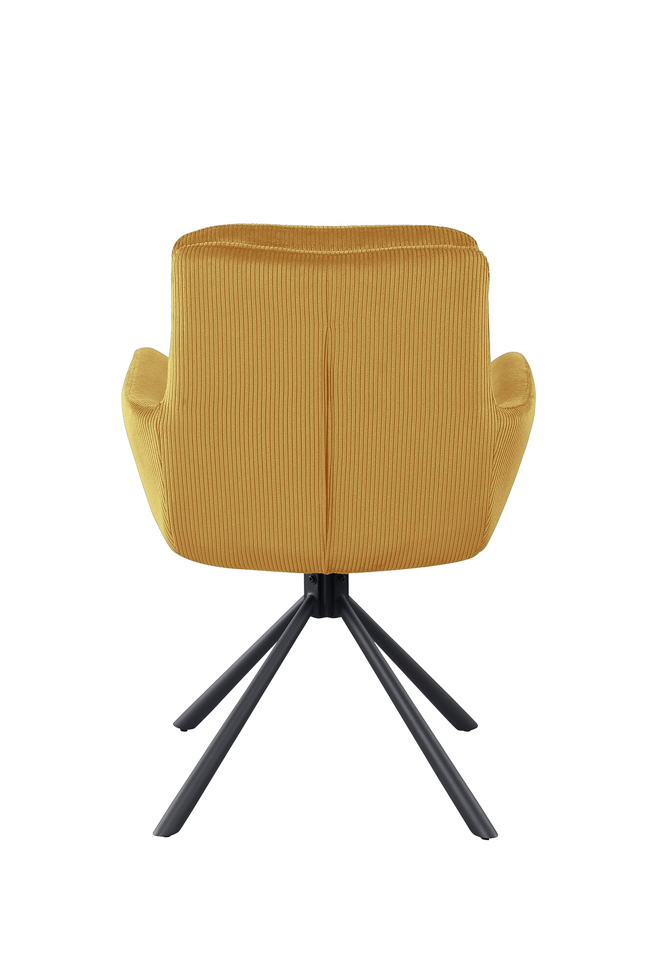 Armlehnstuhl Cord Optik gold Esszimmerstuhl Polsterstuhl Wohnzimmer Küche Stuhl