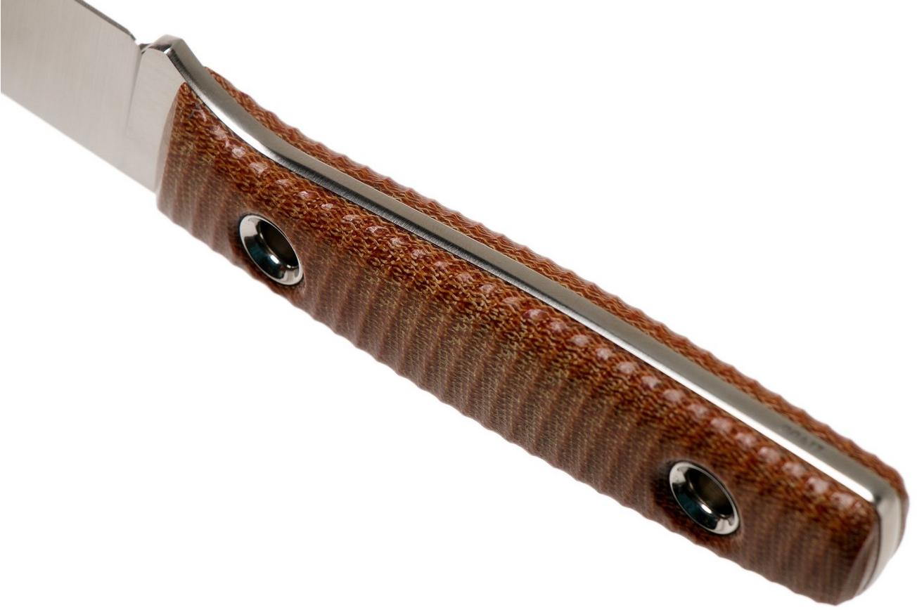 TRC Knives Classic Freedom, FFG, Brown Canvas Micarta outdoormes