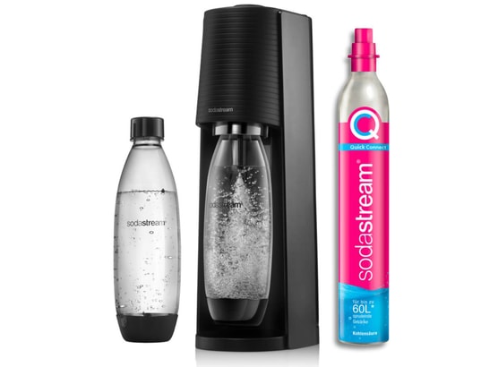 SODASTREAM - Machine à soda Machine TERRA Noire Pack Lave-Vaisselle