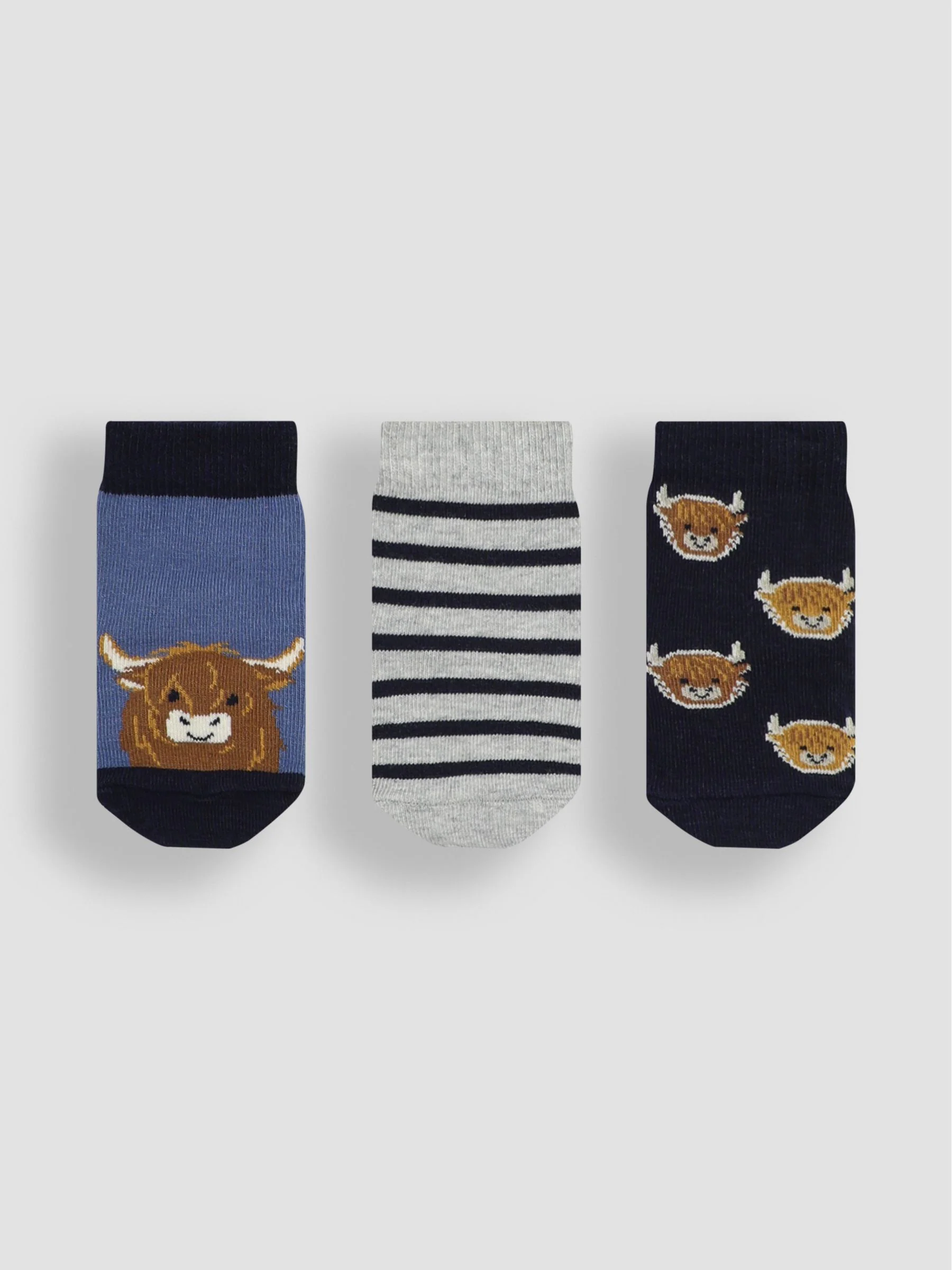 JoJo Maman Bébé 3-Pack Farmyard Socks