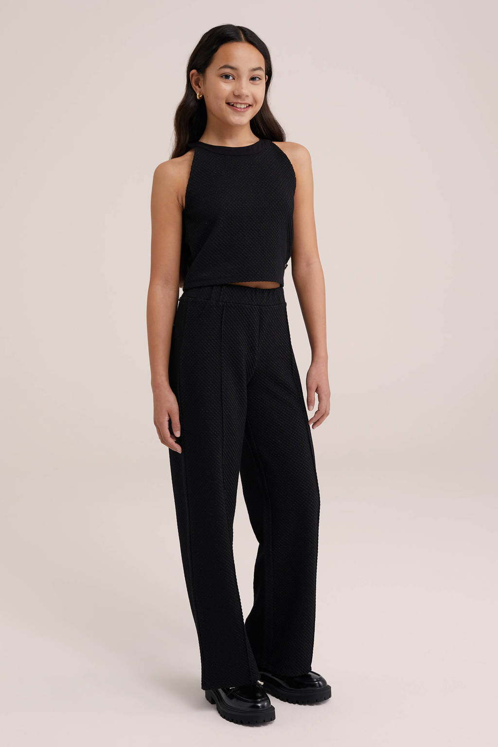 WE Fashion straight fit legging zwart