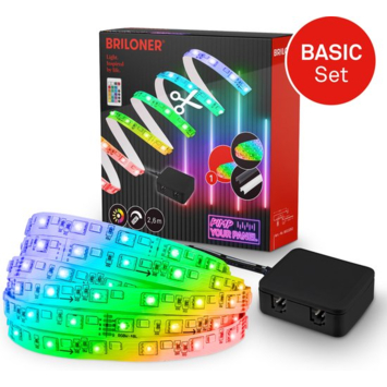 Briloner Pimp your Panel startersset ledstrip CCT+RGB aan/uit 2.6M 3000K