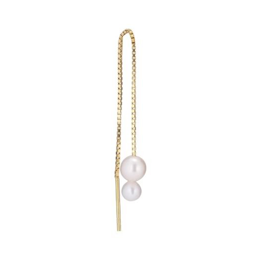The Earring Shop Deux Threader Ørering, Guld