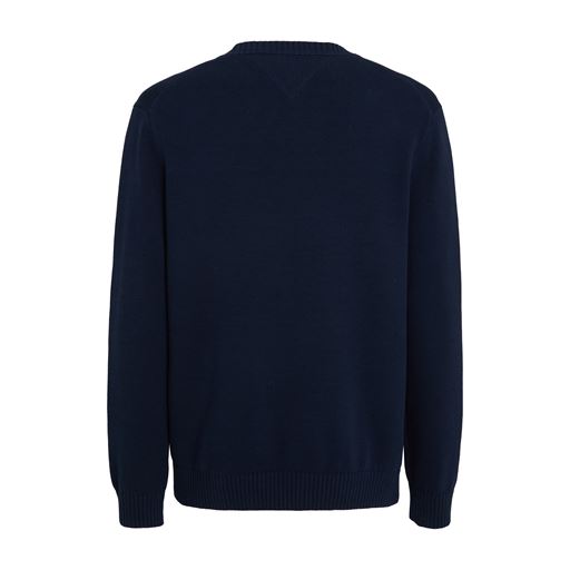 Tommy Jeans Slim Essential Cneck Striktrøje, Dark Night Navy, L