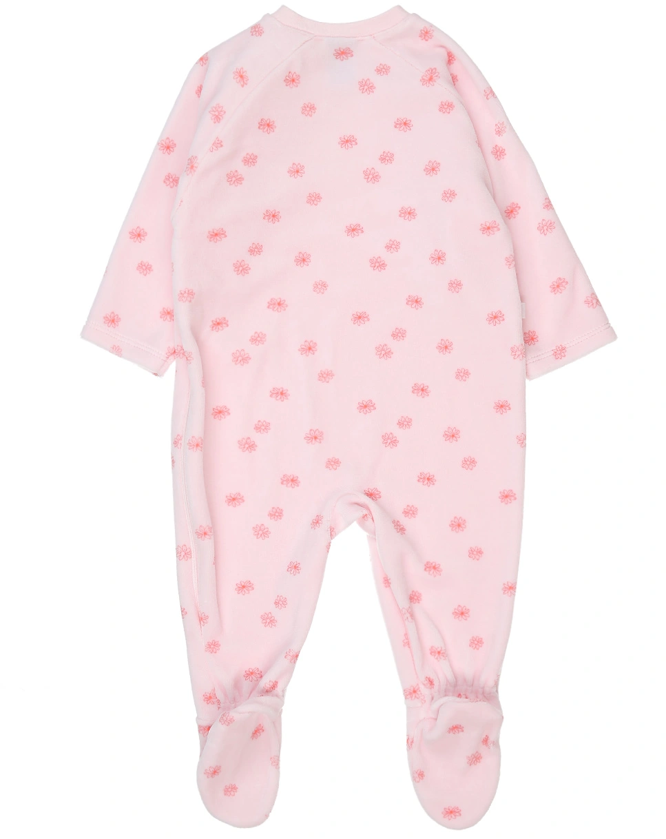 Nicki-Strampler BLÜMCHEN in rosa