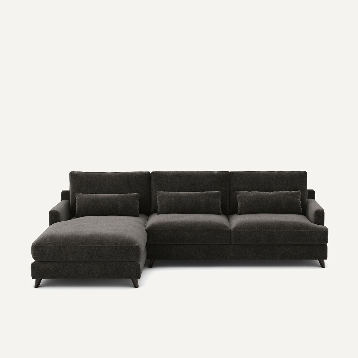 AM.PM<br>Sofá de canto em veludo chenille, Alwine