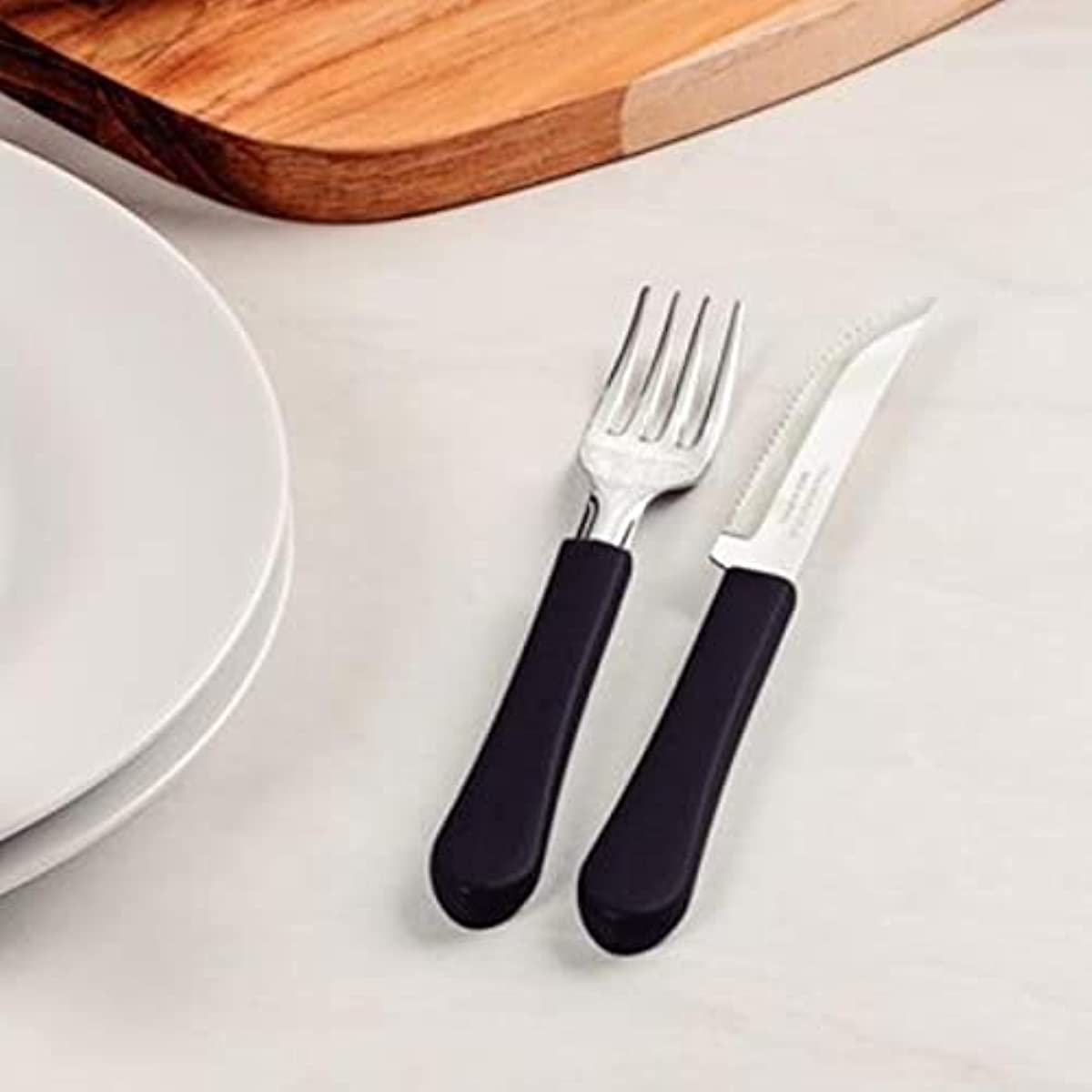 Faqueiro Inox 20 pe&ccedil;as Leme Preto - Tramontina