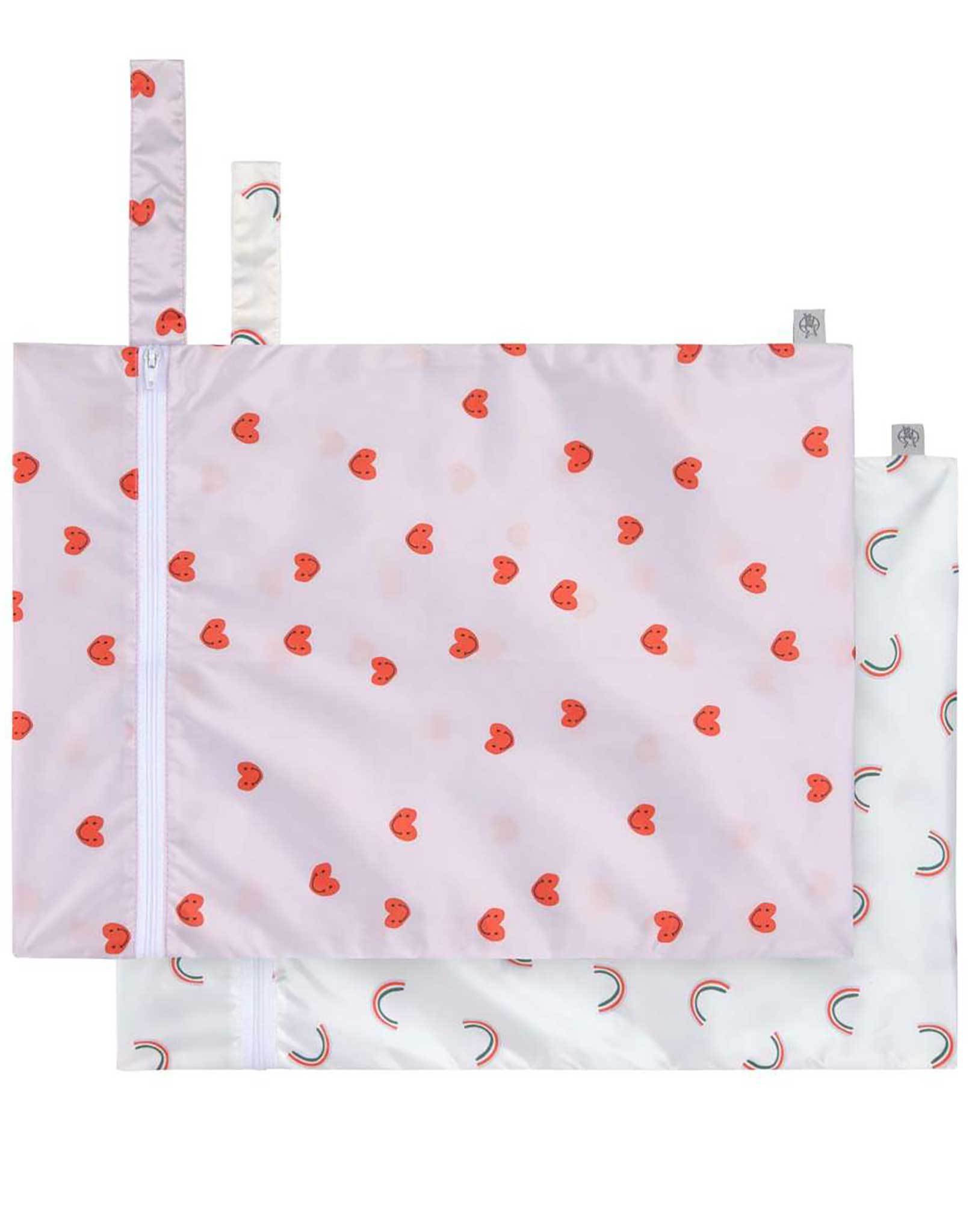 Nasstasche HAPPY RASCALS HEART 2er-Set in lavender