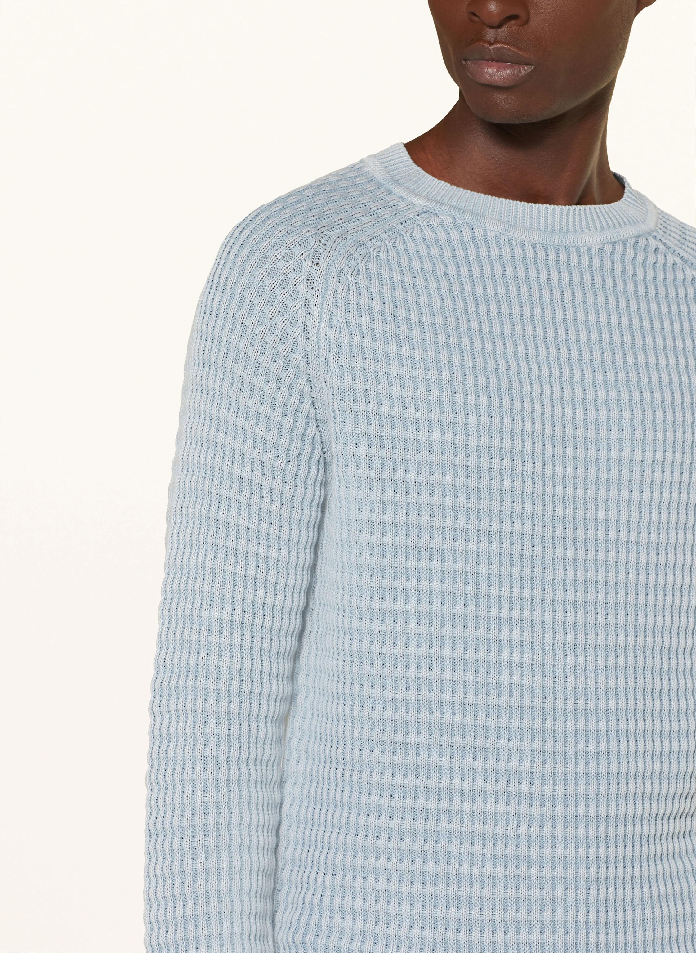 HUGO Leinenpullover SARDELLO