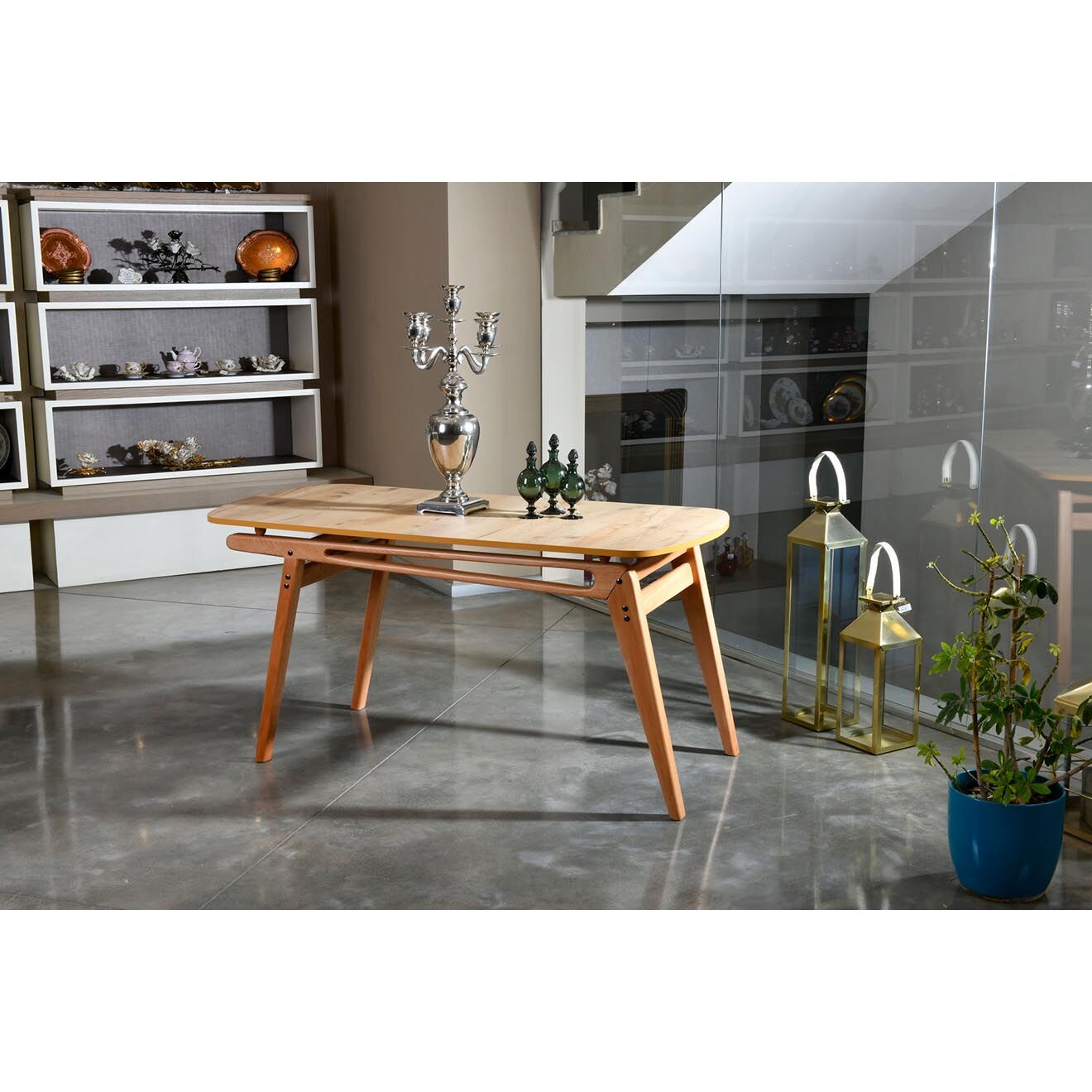Wooden Art Table Palace beige - 160x75x80 cm