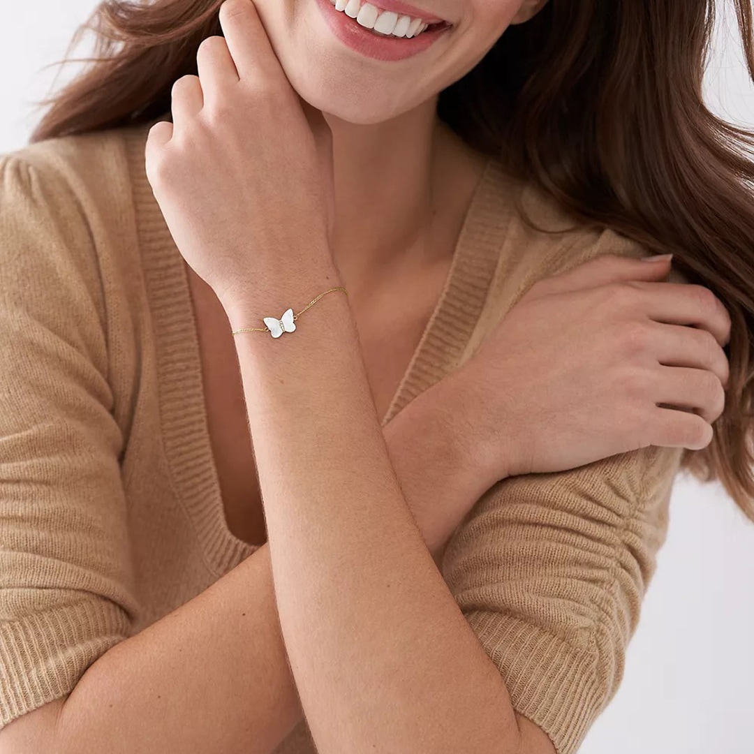 Fossil Armband Radiant Wings Butterfly