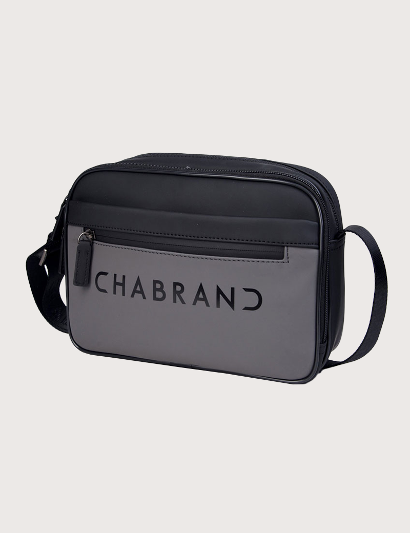 CHABRAND MINI SAC REPORTER GRIS/NOIR