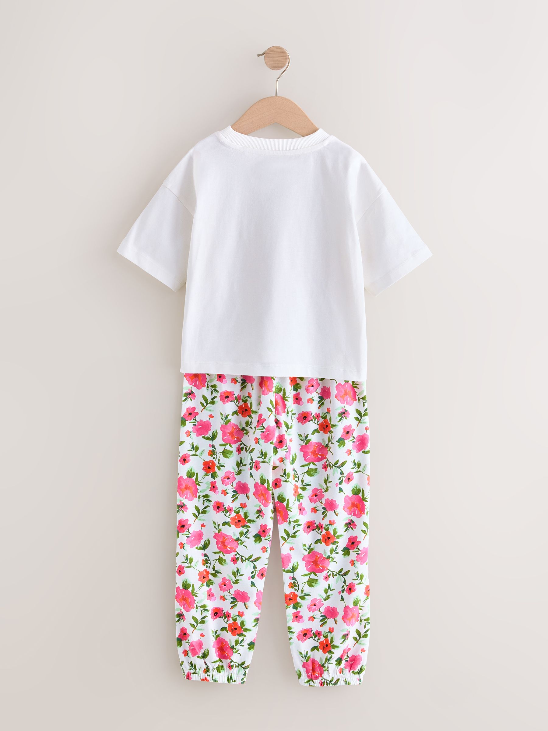Roze/zwart - Floral Pyjamas 3 Pack (3-16yrs)