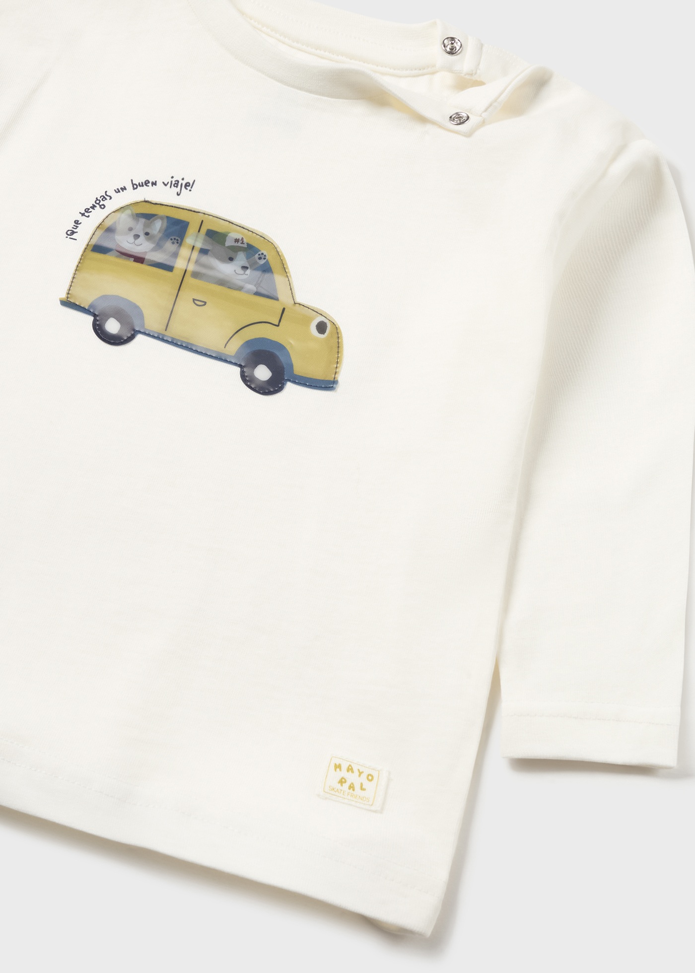 Camiseta interativa tamanho grande Better Cotton para bebês