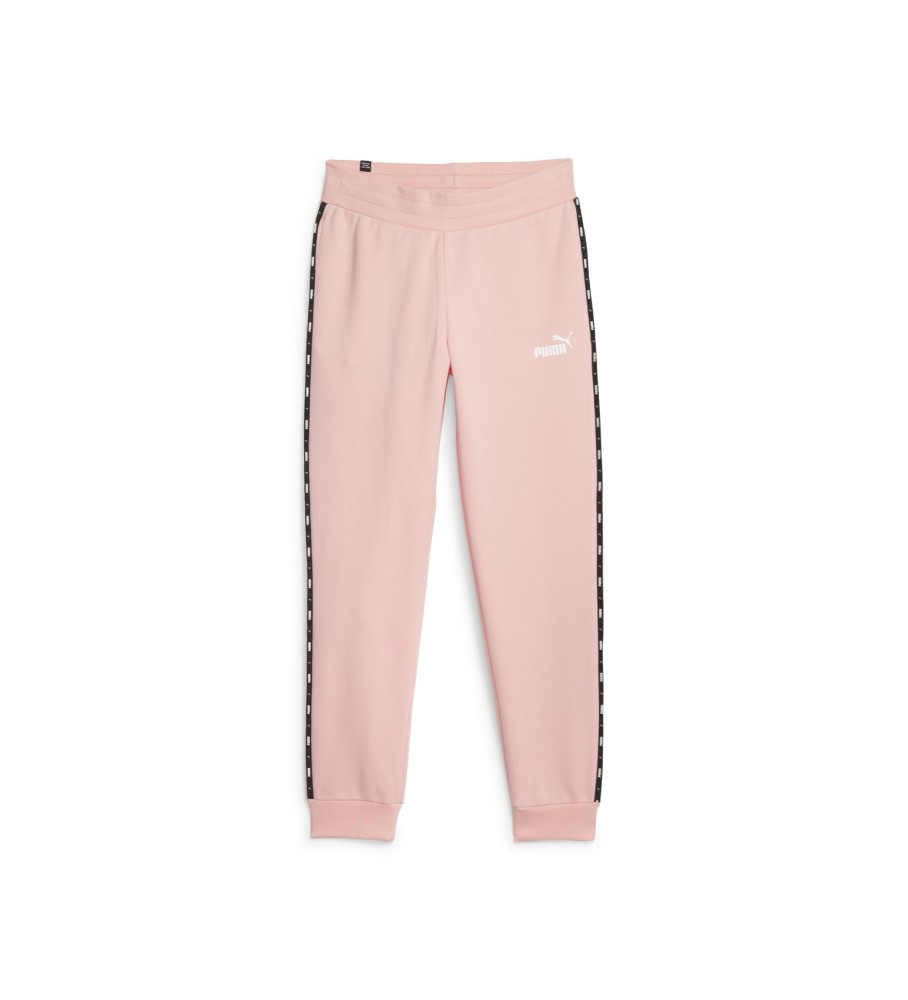 Calça de fato de treino rosa Puma ESS TAPE
